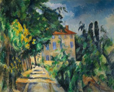 House with a Red Roof by Paul Cézanne